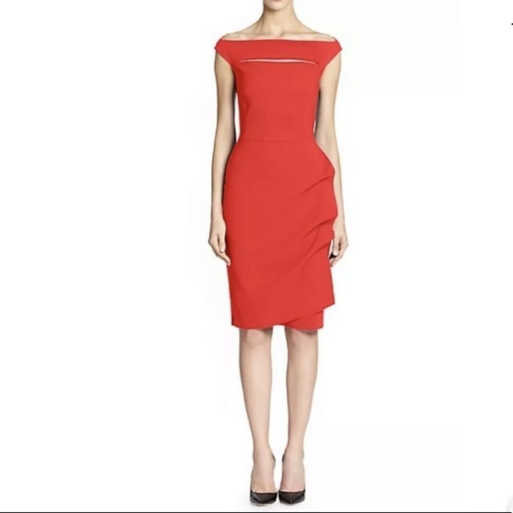 Chiara Boni Melania Short Off-The-Shoulder Dress